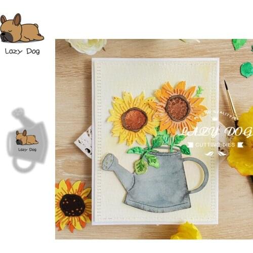Watering can Metal Cutting Dies Scrapbooking Stencil DIY Mold Knife Craft Embossing Die Cuts Card Making New Dies For 2021