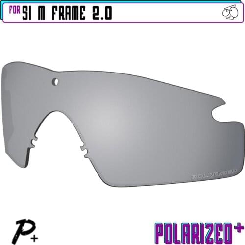 EZReplace Polarized Replacement Lenses for - Oakley Si M Frame 2.0 Sunglasses - Silver P Plus