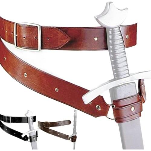 Medieval Retro Leather Sword Frog Adjustable Protective Case