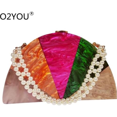 Women Bag Handbags Acrylic Shoulder Bag Small Flap Crossbody Bags for Women Messenger Round Clear Transparent Plastic Bags Purse