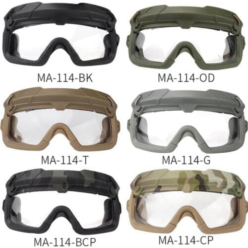 Tactical Helmet Eyewears Anti-fog Transparent Hunting Goggles Airsoft Paintball Shooting Wargame Glasses CS Safety Eyewear