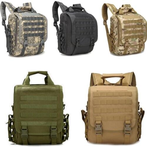 Outdoor 14'' Laptop Bag Backpack Tactical Hiking Camping Bags Molle Backpacks For PC Laptop Waterproof Military Crossbody Bag