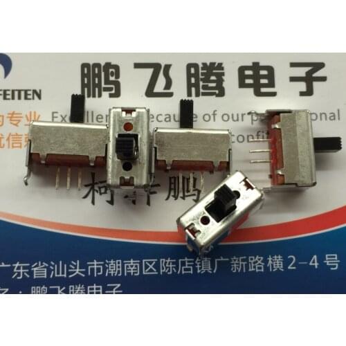 10PCS/lot Japan ALPS SSSF011700 vertical toggle switch 3 feet 2 gears with bracket sliding single row straight plug