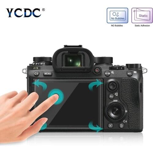 LCD Guard For Sony ILCE-9/A6000/RX100 Camera 9H Surface Hard Tempered Glass Cover 0.3mm Super Thin Curved Edges Film