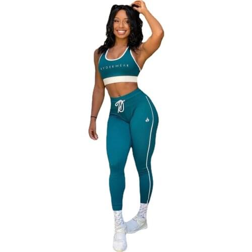 Women Yoga Set Workout Sportswear Gym Clothing Fitness Sleeve Crop Top High Waist Leggings Sports Suits
