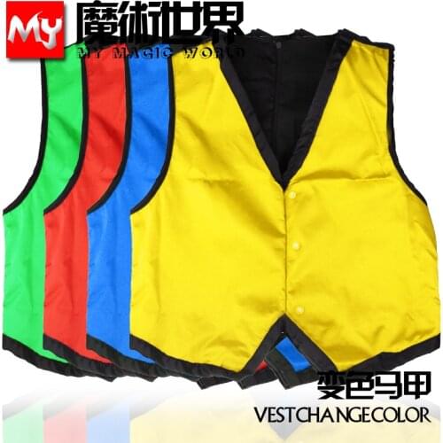 Color Changing Vest, Waistcoat,Medium Size,Four color - Magic Tricks,Stage,Close-up,Illusions,Accessories,Mentalism