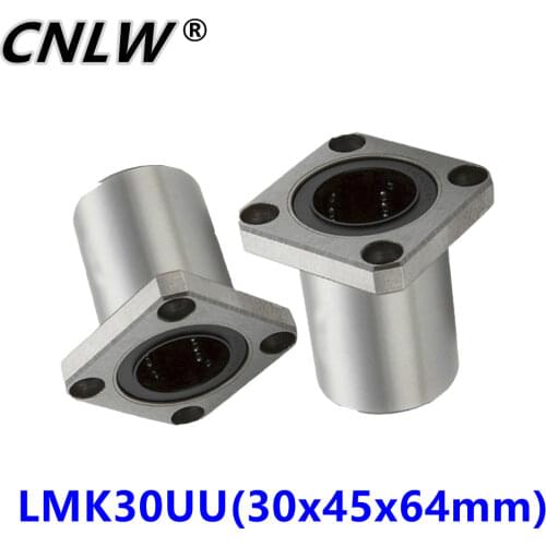 LMK series linear guide sliders Square flange linear bearings with seat LMK13/16/20/25/30/35/40/50/60UU optical axis