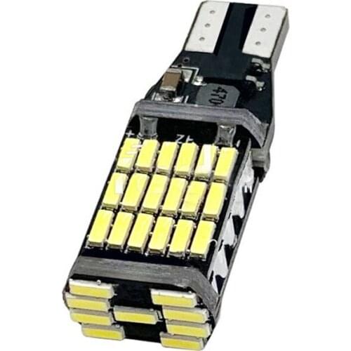 10-100PCS T15 T10 4014 45SMD 360 Degree Canbus LED Auto Additional Brake Lamp Backup Reverse Lights Car Light White DC 12V