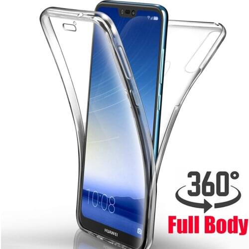 360 Degree Case for Samsung Galaxy A10 A30 A40 A50 A40S M10 M30 S10e j4 j6 A6 Plus A7 2018 Soft Clear TPU Full Body Cover