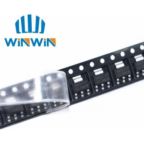 50pcs AMS1117-5.0 , AMS1117-5 , AMS1117 , 1117-5.0 SOT223 800mA LOW DROPOUT VOLTAGE REGULATOR AMS