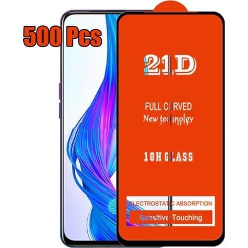 500pcs 21D Full Glue 9H Tempered Glass Screen Protector Guard Film For Xiaomi Mi 11 Lite 11X Pro 11i 10i 10 10T F3 GT A4 M4 X3