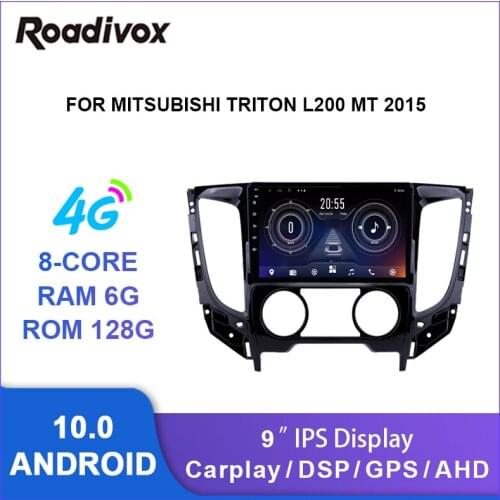 9 inch android 10.0 for Mitsubishi TRITON L200 MT 2015 car radio video gps navigation player multimedia autoradio stereo