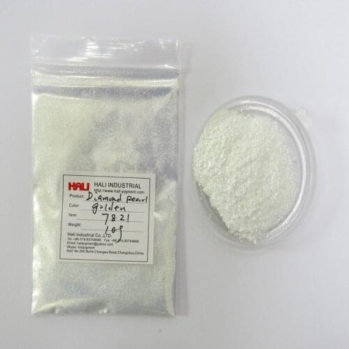 Diamond pearl pigment, pearlescent powder,mica powder,1lot=10g,item:7821,color:golden,particle size:50-200um;free