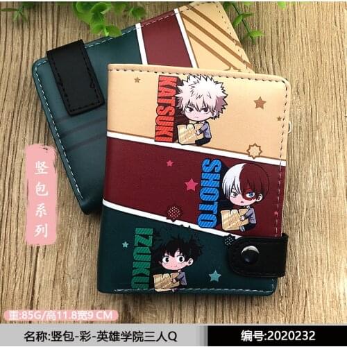 Anime My Hero Academia Midoriya Izuku Wallet Todoroki Shouto Coin Purse Bakugou Katsuk Anime Purse Deku Bag