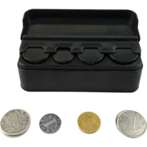 Car Coin Holder Case Storage Box Container Dispenser Organizer (for Euro Coins) Case Loose Change Money Storage 2018
