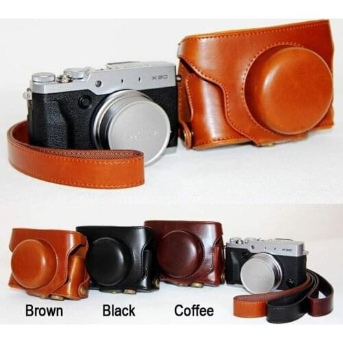 PU Leather camera case bag for Fujifilm fuji X30