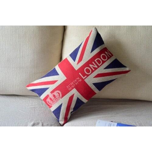 Union jack london pillow covers chair cushions shabby chic home No Inner