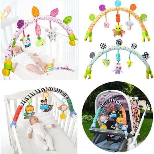 Baby Toys 0-12 Months Crib Bed Stroller Musical Mobile Rattles Plush Educational Toys Bell Newborn Infant Gift Toddler Speelgoed