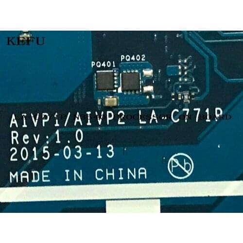 KEFU STOCK 100% NEW MAIN BOARD AIVP1/AIVP2 LA-C771P For LENOVO 100-15IBY NOTEBOOK WITH N3540 PROCESSOR ON BOARD DDR3L