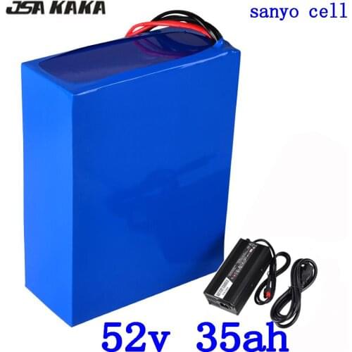 52V Lithium Battery 52V 35AH Electric Bike Battery 1000W 2000W 52V 30AH 28AH 25AH 21AH 18AH 15AH Ebike Battery use sanyo cell