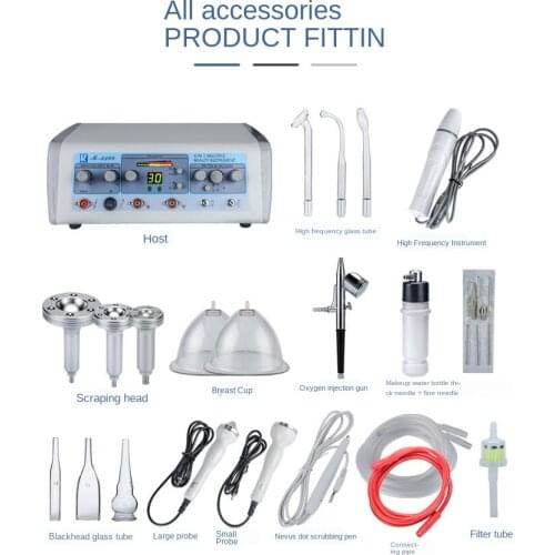 020 New 8in1Multi-functional Beauty Instrument Ultrasonic Wave Import Instrument Suction Blackhead Oxygen Injection Instrument f