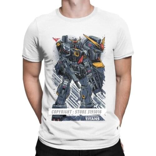 Novelty Titans Gundam T Shirt Man Anime Mech Robot Manga Mecha Japan Harajuku Gunpla Tees Mens Extended Tshirt