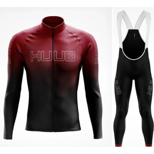 HUUB New Middle Weight Spring Summer Long Sleeve Cycling Jersey Quality Bicycle Competition Shirt Black Cycling