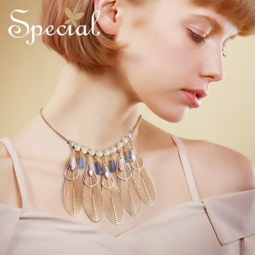 SPECIAL western Fashion trend necklace with tassel temperament female clavicle chain short style Susan bleach S2737N