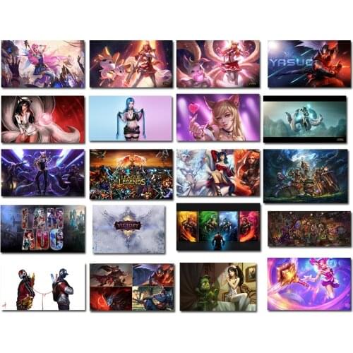 Popular Game League of Legends HD Poster Wall Art Game Room Decoration Family Wall Painting Decoration Japanese Manga Style