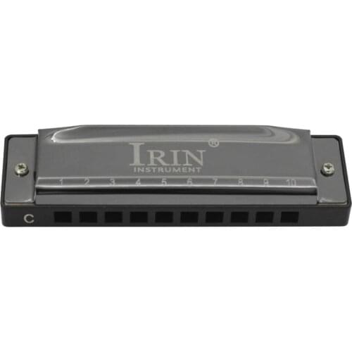 Professional Harmonica with Storage Case Key of C 10 Holes Mouth Organ Instrument