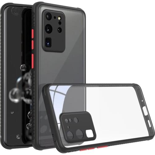 Transparent Silicone Shockproof Bumper Phone Case For Samsung S20 Ultra S20 S10 Plus Protection Clear Phone Case For S20 S10Capa