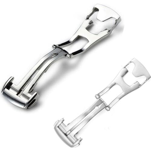 Stainless Steel Deployant Watch Strap Folding Buckle Clasp For Omega