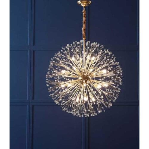 Modern Luxury Led Crystal Chandelier Dandelion Lighting For Home Decoration AC110V-220V Winfordo Lighting