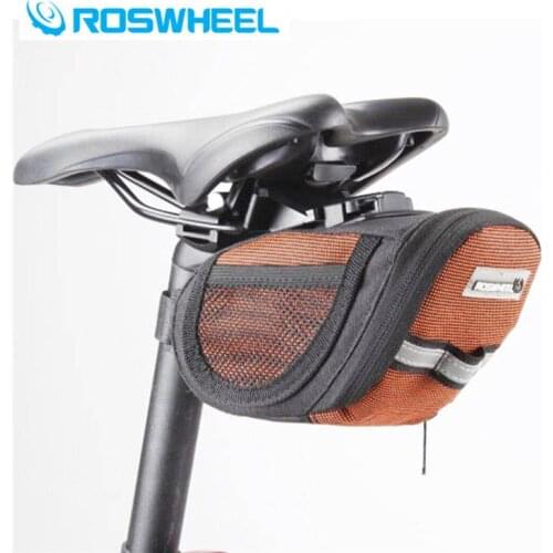 2018 ROSWHEEL Bike Bicycle Bag Cycling Bike Saddle Bag MTB Seatpost Bag Saddle Tail Rear Bag Mounta Bicycle Accessories