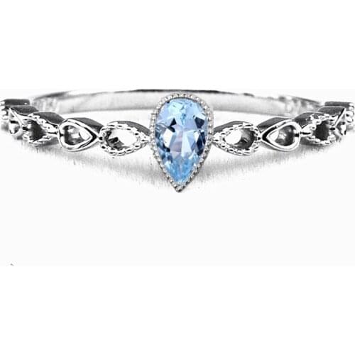 Solid 14k White Gold Natural Morganite Women Engagement Wedding Ring Art Nouveau Trendy Fine Jewelry Pear Shape Shank Millgrain