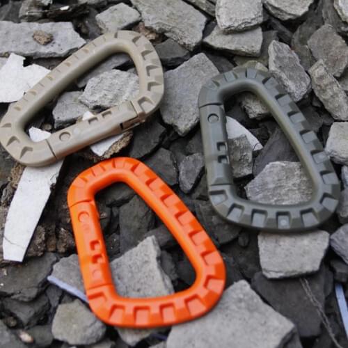 1PC Large Plastic Steel Tactical Hanging Buckle Quick Hook Clip EDC Outdoor Carabiner Mountaineering Accessories Equipment