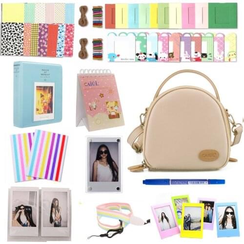 12 in 1 Fujifilm Instax Mini Accessories Camera Case Shell Bag Neck Belt Photo Album Wall Hang Frames Film Frames Mini 8 7S