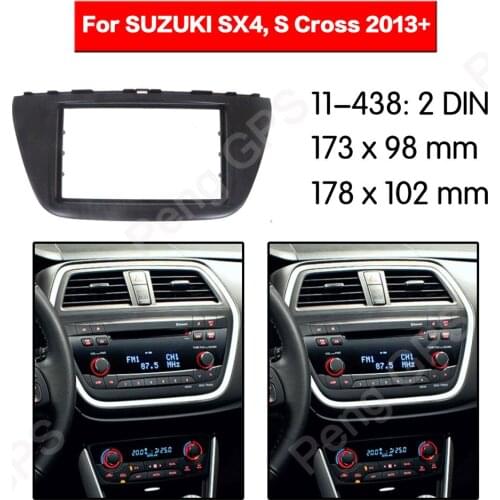 2 Din Car Radio Facia Panel Adapter for SUZUKI SX4, S Cross 2013+ Fitting Frame Mounting Kit Set