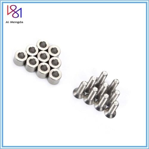 2 Set /18pcs 6x6x3mm Aluminum Spacer With 18pcs M3 Screws And Wrench As Gift For Prusa MK3 Heated Bed 6x6x3t Spacer