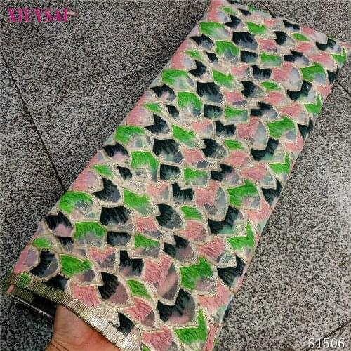 2021 Latest Brocade Jacquard Lace Fabric French Lace Fabric High Quality African Nigerian Lace Fabric For Wedding SL1506