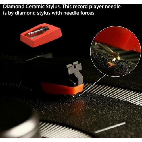 5PCS Replacement Aluminum Record Player Needle Stylus for Music Turntable Spared Repair Parts