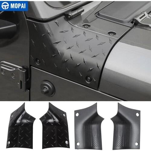 MOPAI Engine Cover Car Stickers for Jeep Gladiator JT 2018+ Car Hood Angle Wrap Covers Accessories for Jeep Wrangler JL 2018