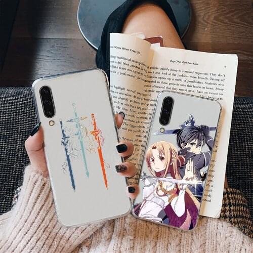 Anime Sword Art Online Phone case For Samsung Galaxy A 3 5 7 8 10 20 21 30 40 50 51 70 71 E S 2016 2018 4G transparent pretty