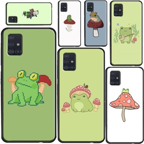 Mushroom Frog Phone Case For Samsung A71 A51 A41 A31 A11 A12 A32 A52 A72 A20e A21S A02S A10 A40 A50 A70