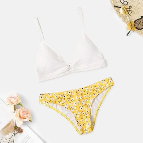 Floral Bikini Women Swimwear Micro Bikinis Sexy Biquini Swim Suit Push Up Swimsuit Female Beachwear Swimming Bikini Women #G2