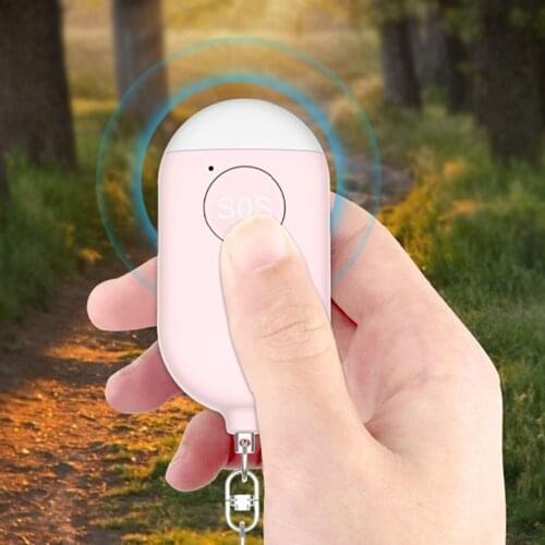 130db Self Defense Alarm Security Protect Alert Scream Loud Emergency Alarm Keychain Personal Safety For Night Outdoor Sports
