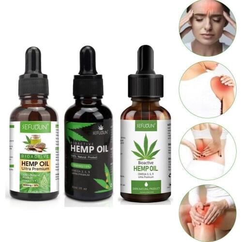 30ML Hemp Essential Oil Drop to wake body and anti-anxiety like reduce more energy pressure feels full concentration V2H0