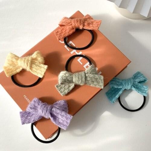 High Elastic Hair Bands For Girls Butterfly Hairbands Children Hair Styling Tools Knitted Hair Ring Head Rope Hair Accessories