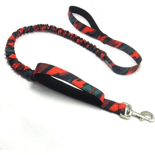 Bungee Dog Leash, Dog Training Leash Rope with 2 Padded Control Handles, Stretchable 3ft/90cm to 4.3ft/130cm