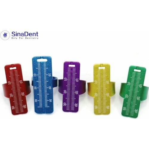 1Pcs Dental Finger Ruler Endo Ring Ruler for Endodontic Measurement Root Canal Endo Ruler Dentistry Materials